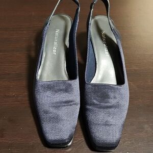 Naturalizer Janice navy fabric sling back